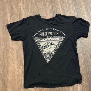 Obey, black graphic T-shirt